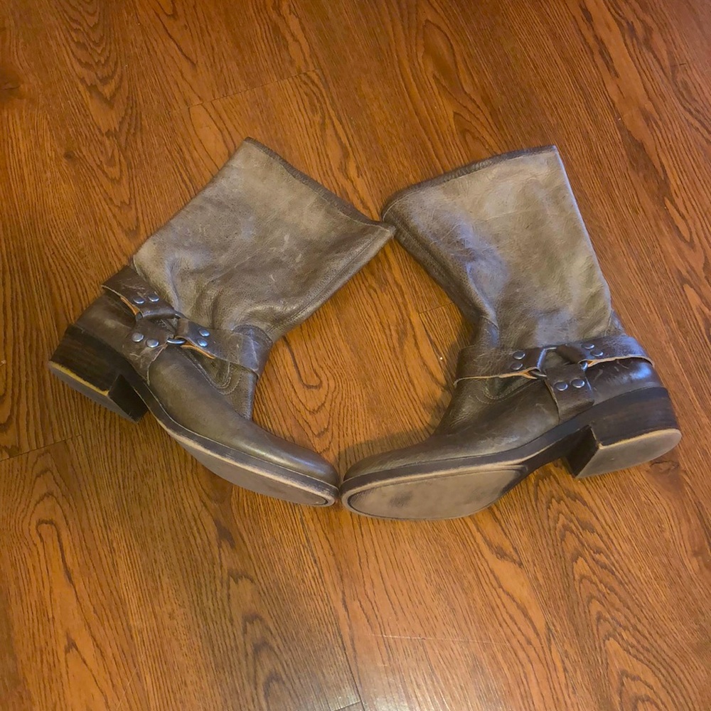 Lucky Brand Leather Harness Boot